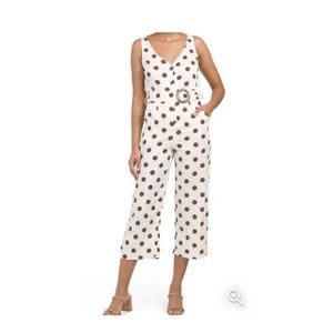 Monteau Large Jumpsuit Romper Linen new with tags.